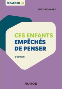 1ère de couverture du livre de Eric Boimare : "Ces enfants empêchés de penser"